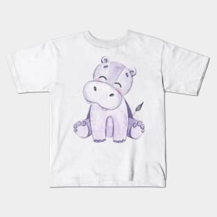 Cute hippopotamus Kids T-Shirt